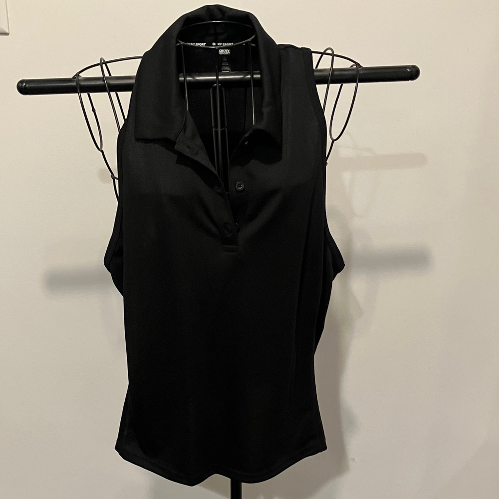 DKNY Black Sleeveless Blouse